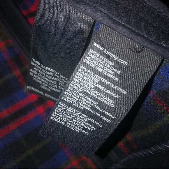 Tommy Hilfiger Navy Wool Coat M - Picture 7 of 10